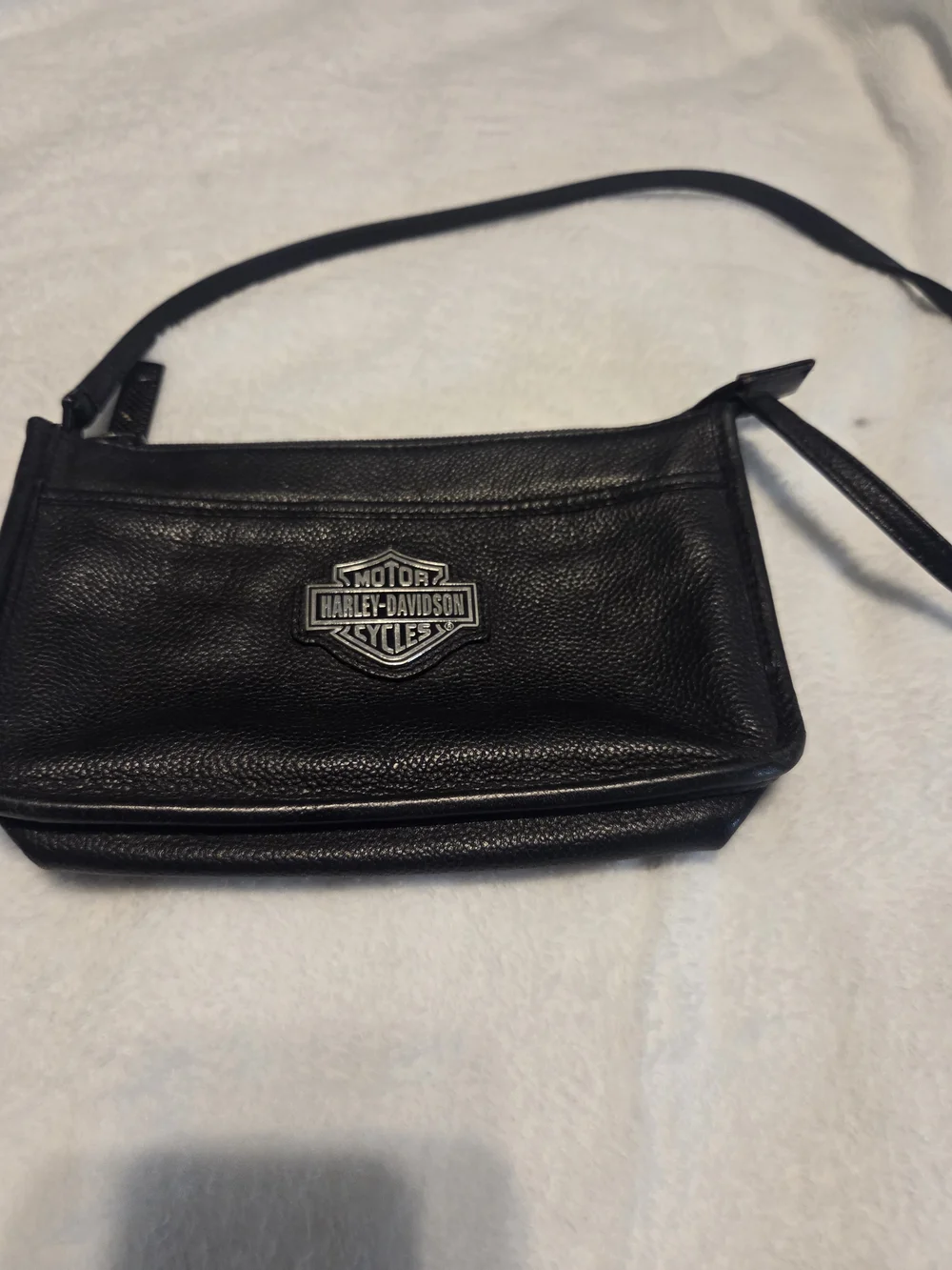 Harley-Davidson Black Leather Crossbody